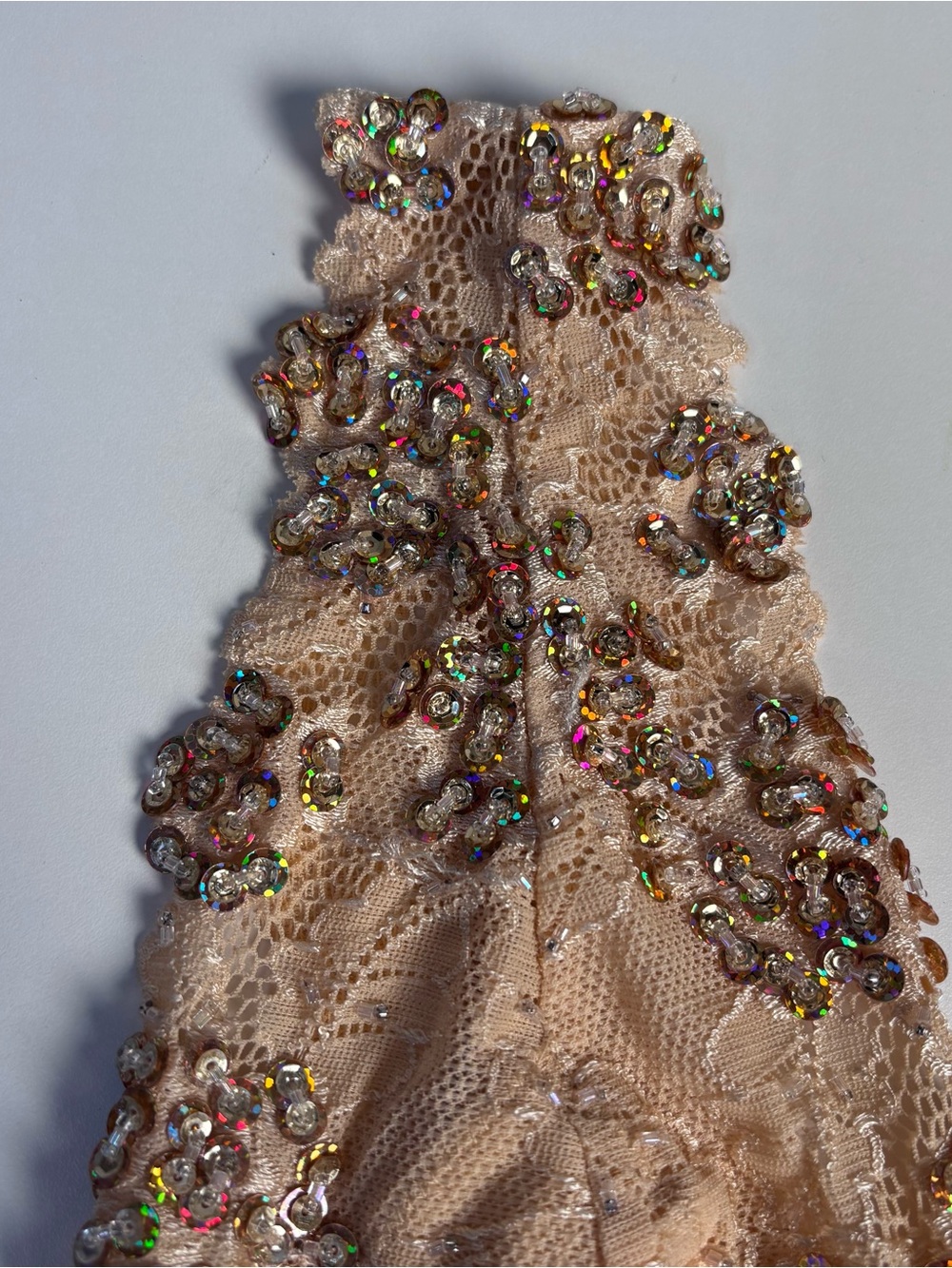 Y2K bebe Blush Lace Bralette with Sequin Detail - Picture 5 of 12